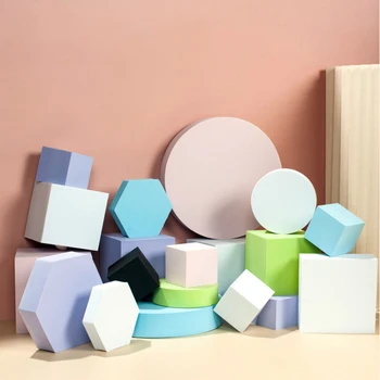 

Cube Photographic Prop Ins Wind Net Red White Geometric Stereo Shooting Props Posing Ornaments Photography Table D