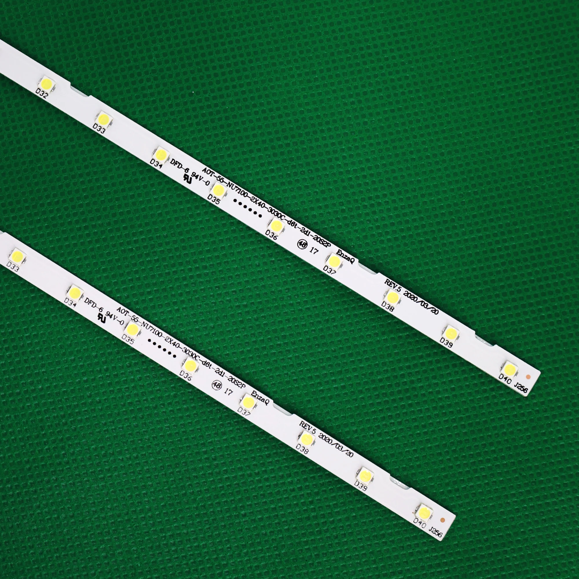 Fita de Led para Luz de Fundo Samsung Lâmpadas para Samsung 55nu7100 Un55ru7100 Ue55nu7100 Ueue55nu7023 Ue55nu7500 Ue55nu7092 Ue55nu7090 Peças e Computadores Industriais - Imagem 4