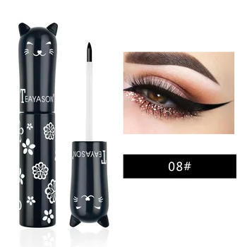 

Professional Black Waterproof Eye Liner Pen Cosmetics for Women Rose Gold Color Liquid Glitter Eyeliner Makeup Beauty Tools