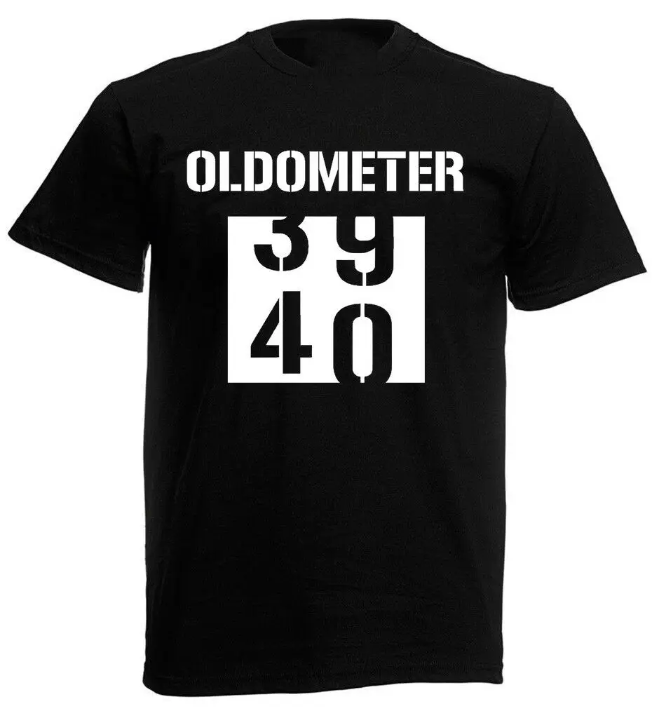 Oldometer 40th футболка Веселая Мужская подарки на день рождения идеи для