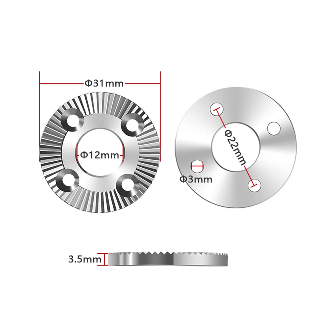 10Pcs 20mm/31.8mm Arri Rosette Mount Adapter Gear Head Connector with Mounting Screw for Camera Cage Handle Grip Photography Kit