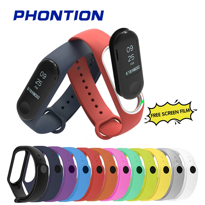 Смарт-часы 2020 для Xiaomi Mi Band 4 3 силиконовый сменный Браслет ремешок часов Xiomi Band3