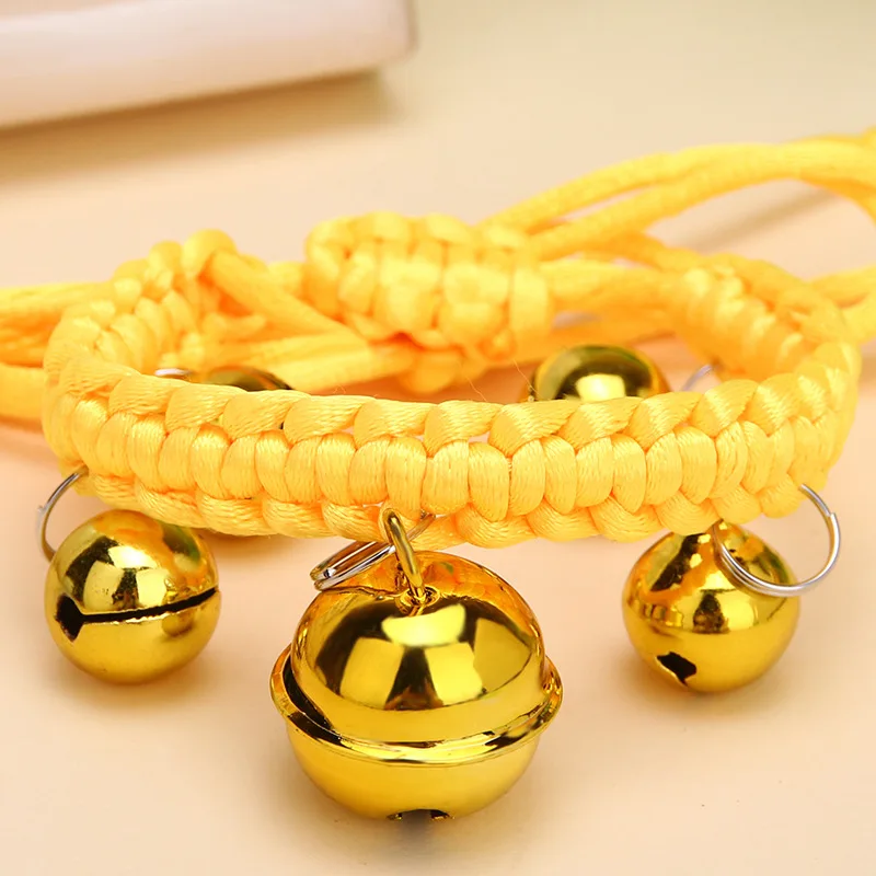 Currently Available Wholesale Pet Necklace Hand-woven Collar Cat Dog Collar Multi-color Selectable