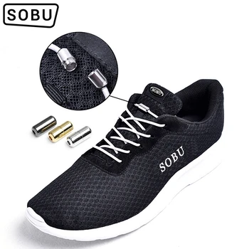 

Fashion 1 pair No Tie Shoelaces Round Locking Elastic laces Kids Adult Sneakers Shoelace lazy rubber Shoe lace