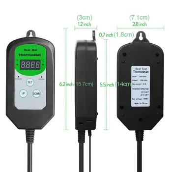 

EU Plug Digital Thermostat Day Night Temperature Control Sensor Regulator Indoor Q39B