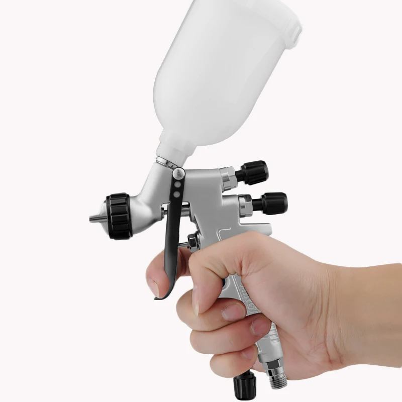 

HVLP Gravity spray paint gun stainless steel 1.0mm nozzle multifunction flexible operation