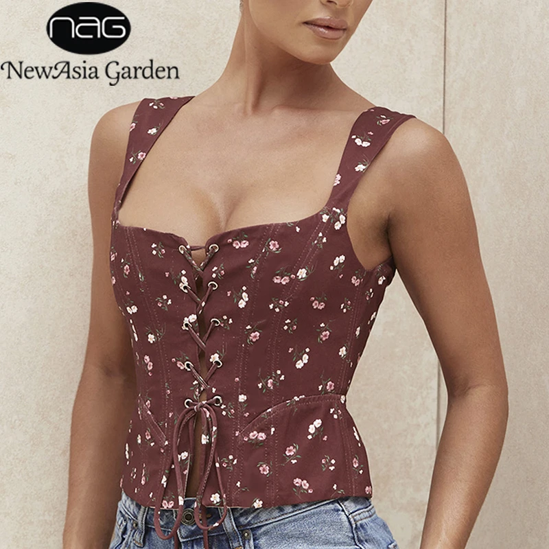 floral corset top