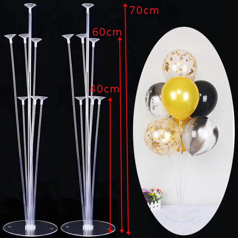 2x 7 tubes stand WEIGAO розовые белые воздушные шары-гирлянды Арка с воздушными шарами украшения, товары для вечеринки свадьбы для украшения детс - Цвет: 2x 7 tubes stand