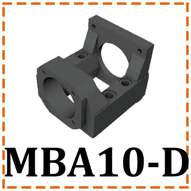 MBA10-D SYK Премиум кронштейн двигателя шариковый винт корпус двигателя MBA6/8 MBA10 для шагового двигателя NEMA17 NEMA23 NEMA34 комплект с опорным блоком FKA EF FK10 BF10 и муфта профессиональные компоненты ЧПУ для машины - Цвет: MBA10-D