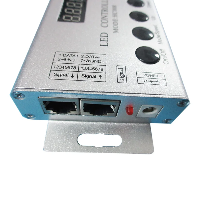 HC008 4 клавиши DC 5 в 12 В 24 в Программируемый RGB светодиодный пиксельный контроллер 133 режимов эффектов диммер для WS2812 WS2811 2801 светодиодный светильник