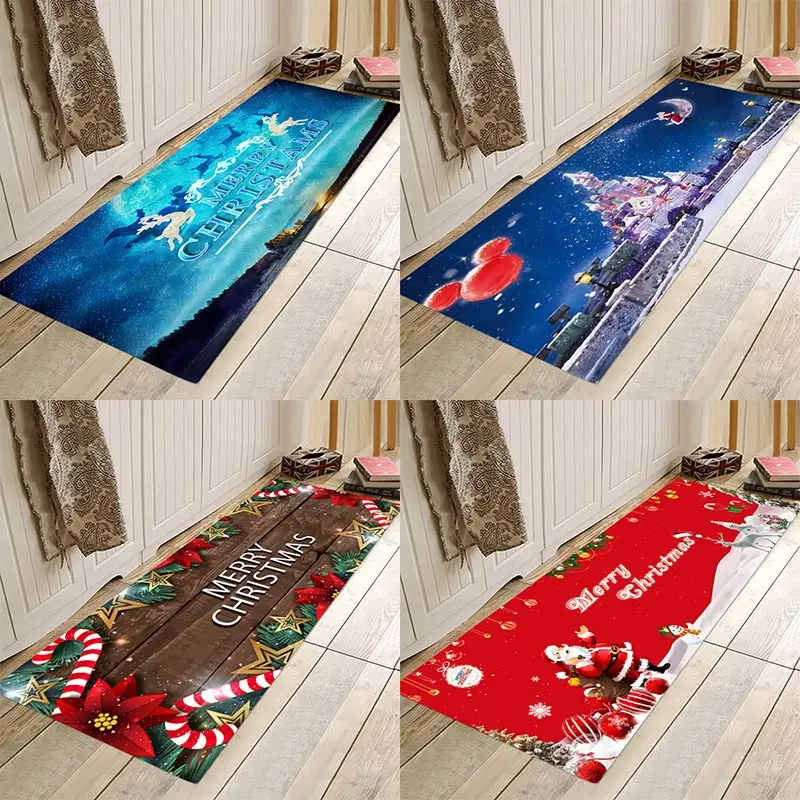 

Christmas mat ,Christmas holiday mat, Christmas party mat, home flannel Anti-Slip absorbent soft mat
