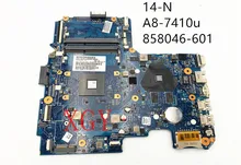 Original pour HP Série 14 un Ordinateur Portable Carte Mère 858046 601/001 6050a2822801 mb a01 R5m1 30 2 go GPU A8 7410u 100% test OK