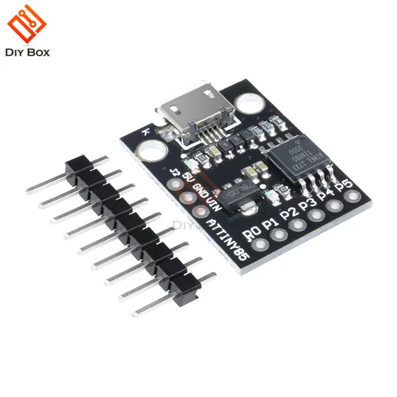 1 шт. синий черный ATtiny85 Digispark Kickstarter Micro USB макетная плата модуль IIC IEC USB низкая мощность микроконтроллер