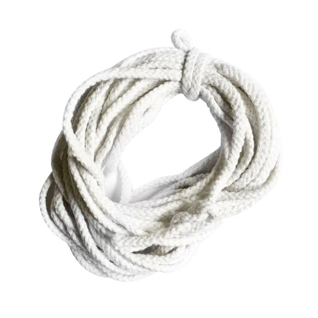 10mx5mm 100% Cotton Rope Sash Bleached Cord Twine Washing Clothes Craft Use