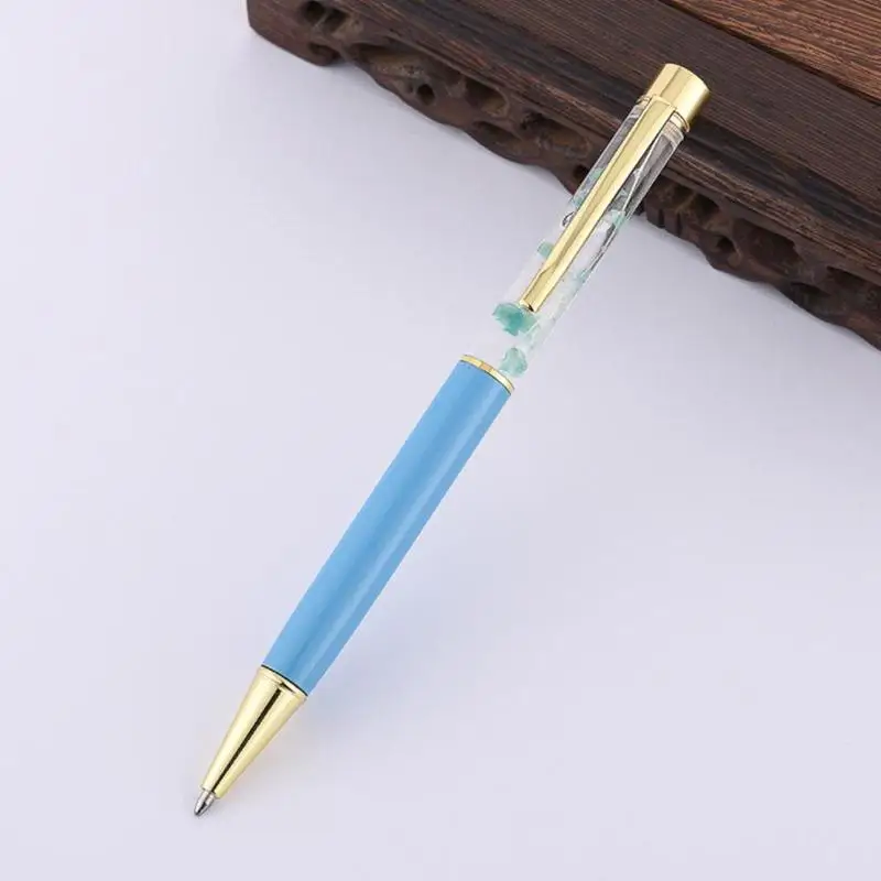 1pc Luxury Flower Metal Ballpoint Pens 1mm Business Quality Supplies Gift For Kids Pens Office Stationery School High Girls V8W8