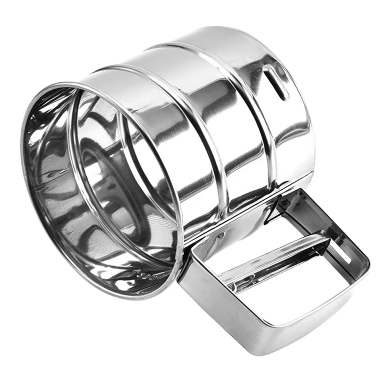 Stainless Steel Sieve Cup Powder Flour Sieve Pastry Baking Tools Home Garden Kitchen Dining Bake Ware Cake Tools