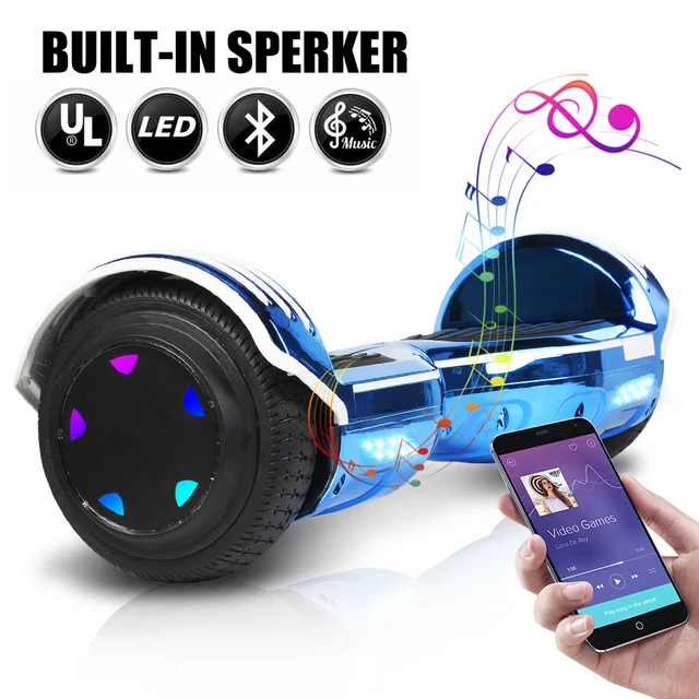 US $147.73 65 Inch Hoverboard Electric Scooters Smart Electric Skateboard Self Balance Scooter Bluetooth Spea