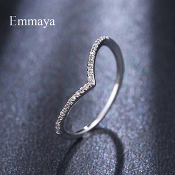 

Emmaya Geometric Three Color Ring Cubic Zircon taper Appearance Fashion Lady Personized Luxury simplicity forGirls Dinner