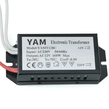 

160W 220V Halogen Light LED Driver Power Supply Converter Electronic Transformer Q0KF