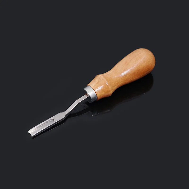 Wide Shovel Можно выбрать инструмент для шитья кожи, для штамповки кромок, для шитья, зубец, дырокол, Creaser, кожевенное ремесло, восковая линия, набор инструментов для резьбы по коже - Цвет: Wide Shovel