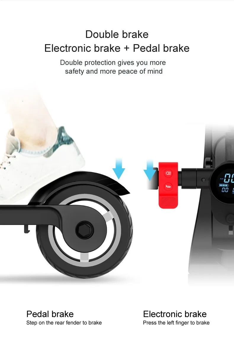 X6 открытый складной электрический скутер/складной электрический велосипед/легко складывается