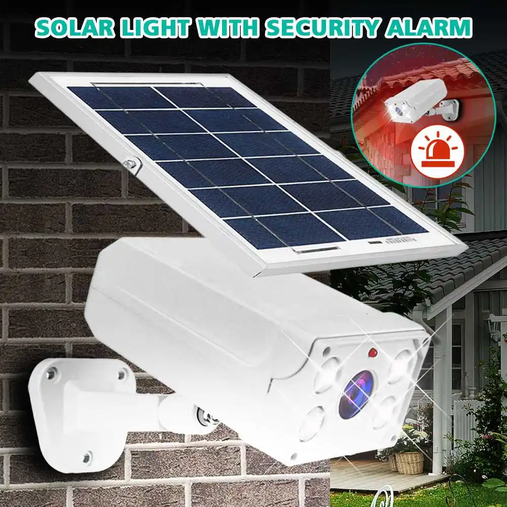 

450LM Solar Wall Lamps Security Outdoor Lighting Garden Street Solar Light Voice Alarm Motion Sensor Detector IP65 Waterproof