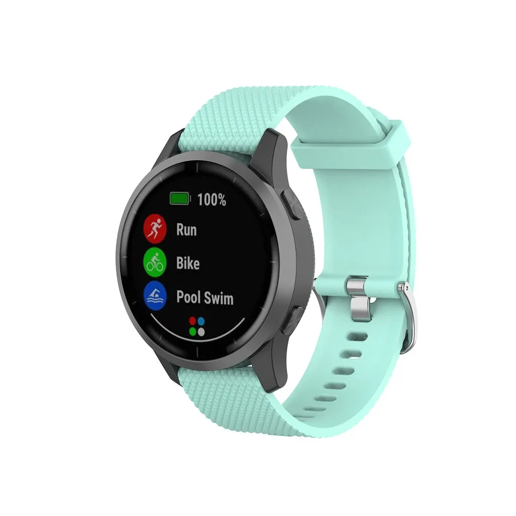 Силиконовый сменный ремешок для наручных часов, совместимый с Garmin Vivoactive 4, умные наручные часы, браслет, ремешок для часов