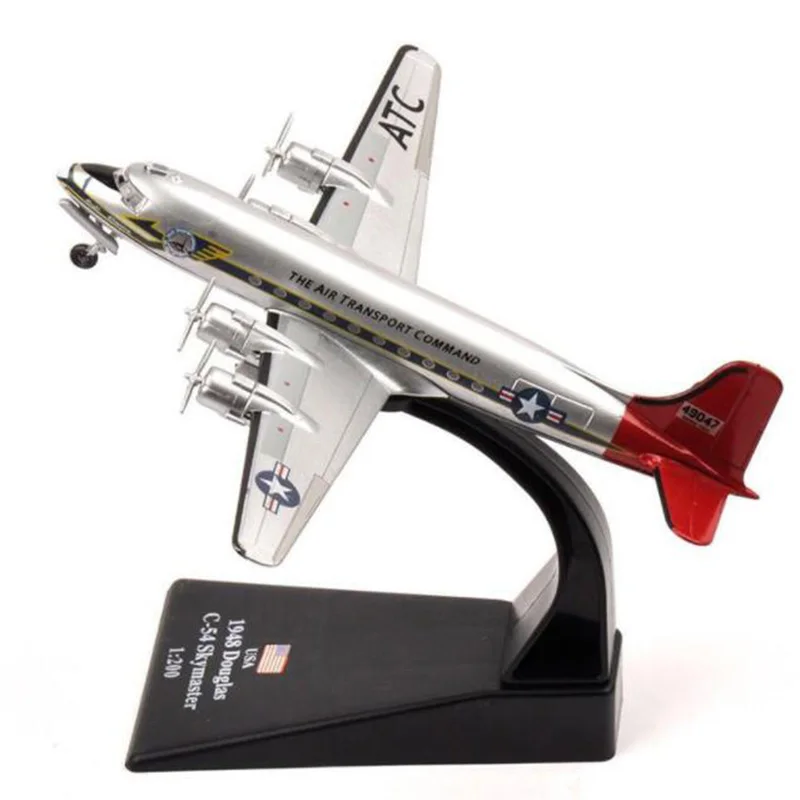 1/200 масштаб США американская армия ВМС США 1948 Дуглас C-54 Skymaster транспортный самолет Истребитель модели коллекции