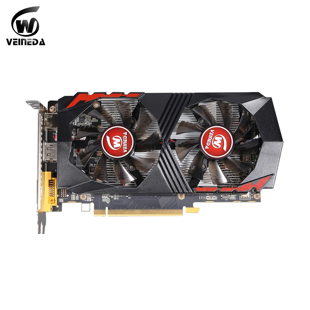 VEINEDA carte vidéo ordinateur de bureau ordinateur de jeu carte
graphique PCI-E GTX1050Ti GPU 4G DDR5 pour jeu nVIDIA Geforce