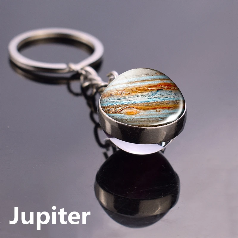 Uranus Neptune планета брелок Солнечная система земля Луна стеклянный шар брелок Туманность Galaxy брелок в виде звезды брелок подарок