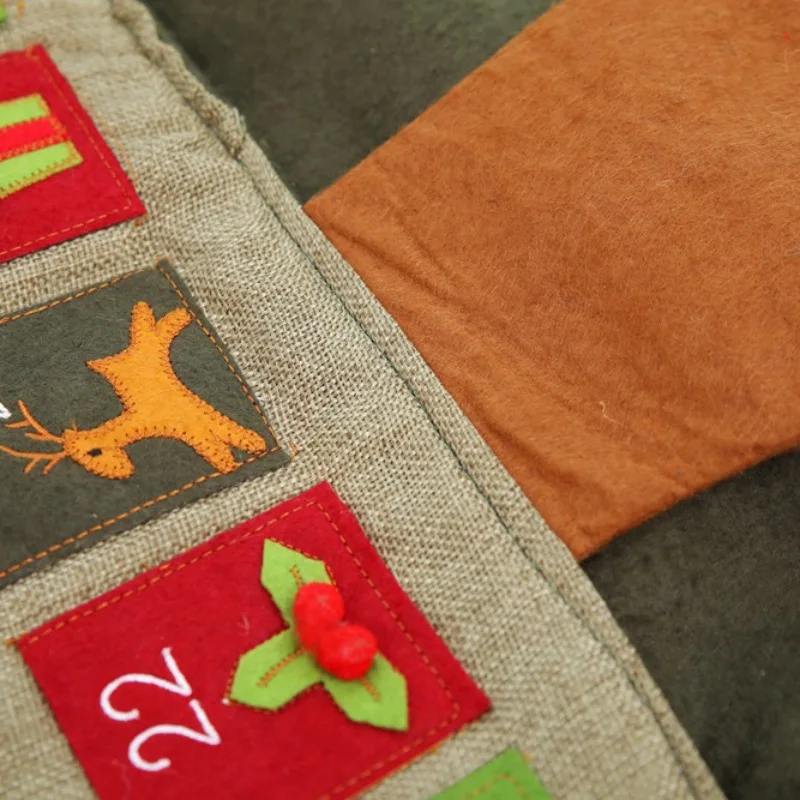 Advent обратный отсчет календари Рождественская елка бирка на дверную ручку для домашнего офиса вечерние украшения