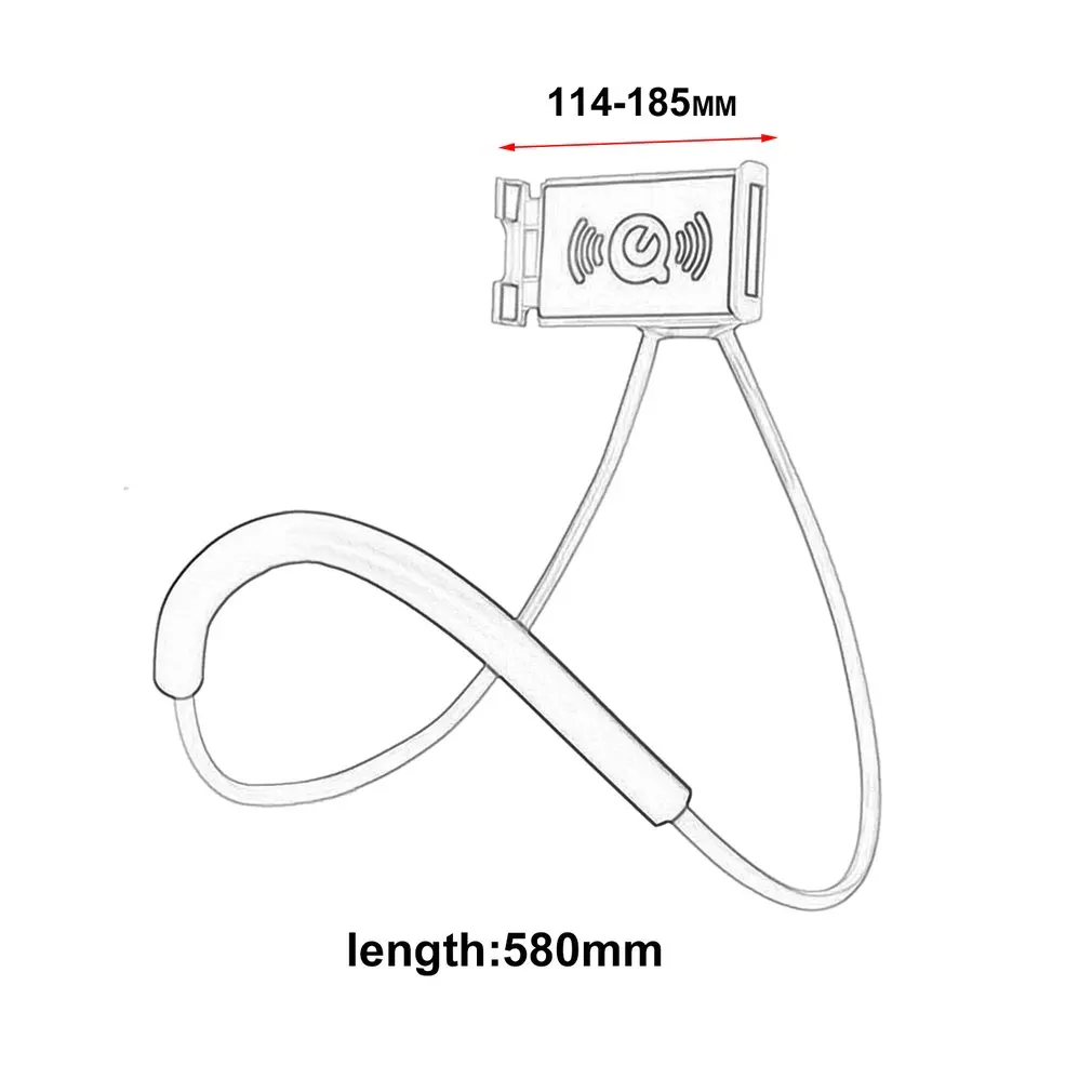 Ленивый Универсальный кронштейн с поворотом на 360 градусов, гибкий держатель для селфи для телефона, как змеиная шея, крепление для кровати, противоскользящее крепление для iPhone, Android