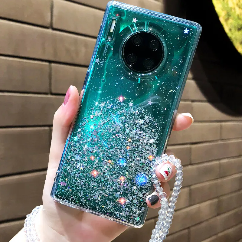 Cellphone Case For Huawei Mate 20 20X 30 Pro P20 P30 Nova 5 5i Honor 20 9X Magic 2 Fashion Sequins Glitter Cute TPU Cases Cellphone Case For Huawei Mate 20 20X 30 Pro P20 P30 Nova 5 5i Honor 20 9X Magic 2 Fashion Sequins Glitter Cute TPU Cases