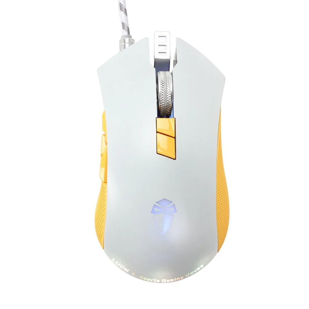 LUOM G70 G7 8D 4000 dpi 3200 dpi оптическая USB Проводная игровая мышь 8 кнопок противоскользящая стильная мышь для игрового конкурса компьютерная мышь