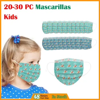 

10-30PC Daily Care Kids mascarillas Children's Mask Disposable Face Mask Industrial Activated Carbon 3Ply Ear Loop Mask In Stock