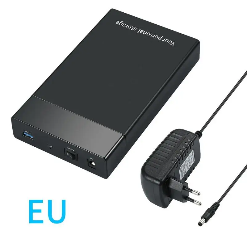 3 5 дюймов HDD чехол USB 0 SATA III внешний жесткий диск коробка для 10 ТБ 2 HD SSD с EU US UK