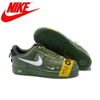 

Original NIKE AIR FORCE 1'07 LTHR LOW AF1 Air Force One Men's and Women's Low-Top Sneakers Size 36-45 Military Color