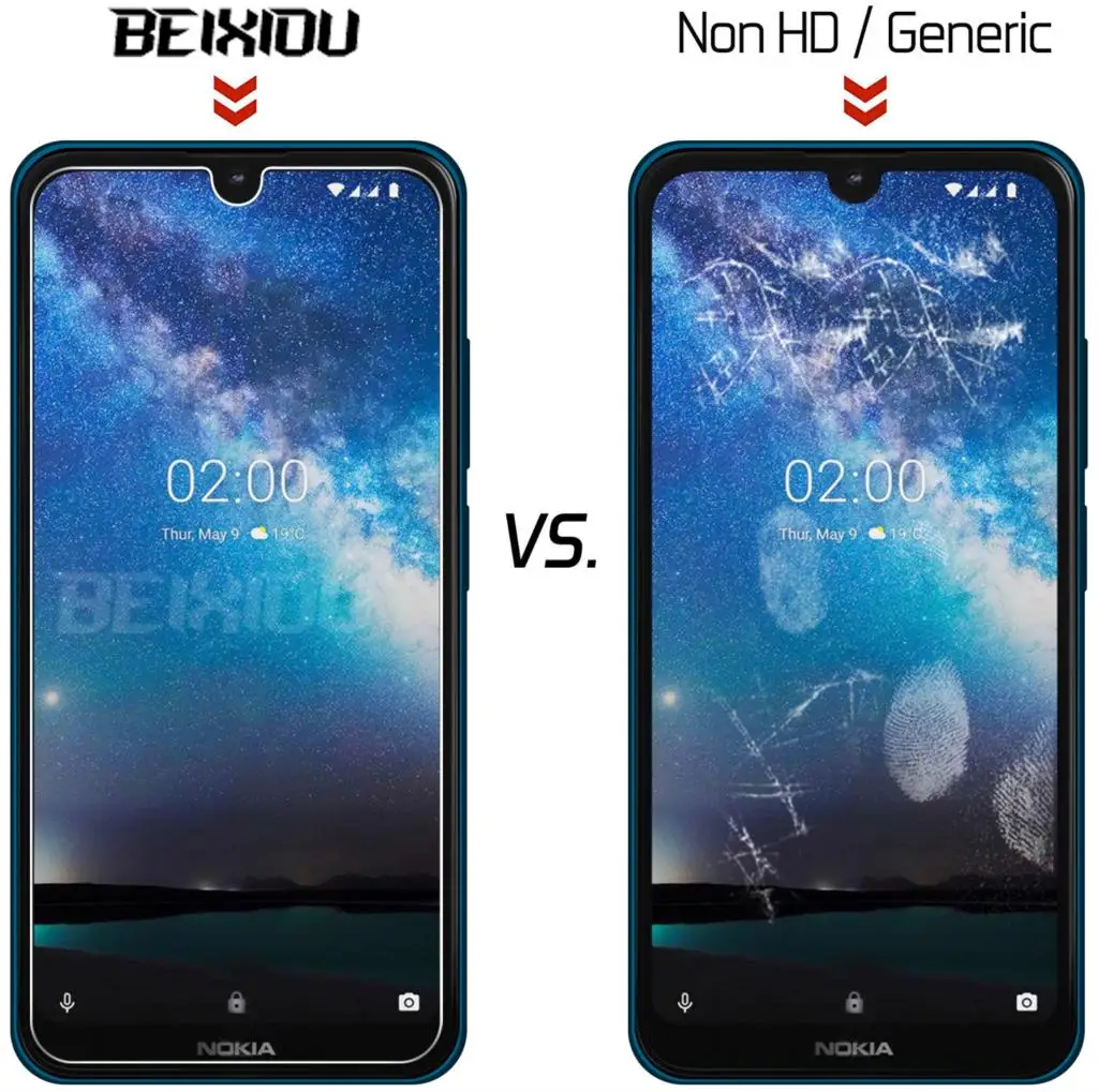 2 шт Полное закаленное стекло для NOKIA 2,2 протектор экрана 2.5D 9h закаленное стекло для Nokia 2,2 защитная пленка