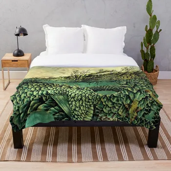 

River Dragon Blanket Wool Flannel Plush Blanket Bedspread For office Sherpa Blanket Couch Quilt Cover Travel