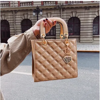 

Ladies Hasp Pendant Cover Small Shoulder Bag Women Satchels Diamond Brand Messenger Bag Female Soft Leather Fashion Tote Handbag