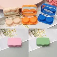 

Polychromatic SimpleContact Lens Case Contact Lens Case Cosmetic Contact Box Minimalism Companion Box Beatuiful Small Box