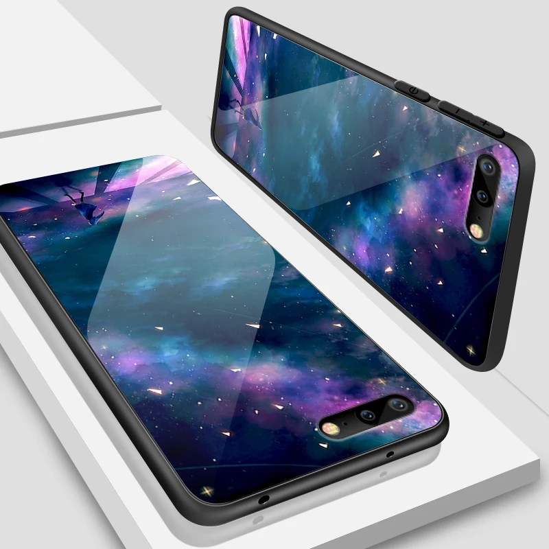 Чехол из закаленного стекла для iPhone 5S, SE 6 6S 7 8 Plus XR XS MAX Star Painted Shells для Meizu M5 M6 M8 M9 Note 16th Plus, Жесткий Чехол - Цвет: W363
