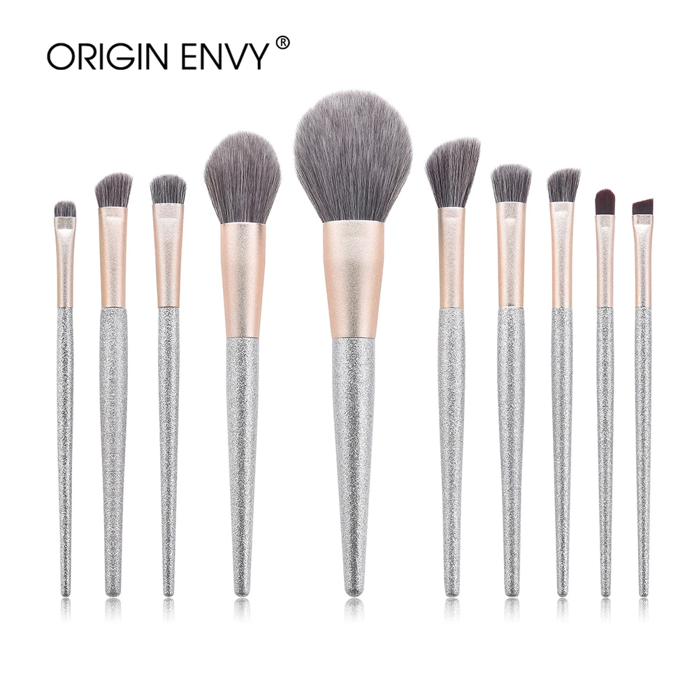 

ORIGIN ENVY Pro 10pcs Makeup Brushes Set Cosmetic Powder Foundation Eyeshadow Eyeliner Brush Kits Make Up Brush Tool