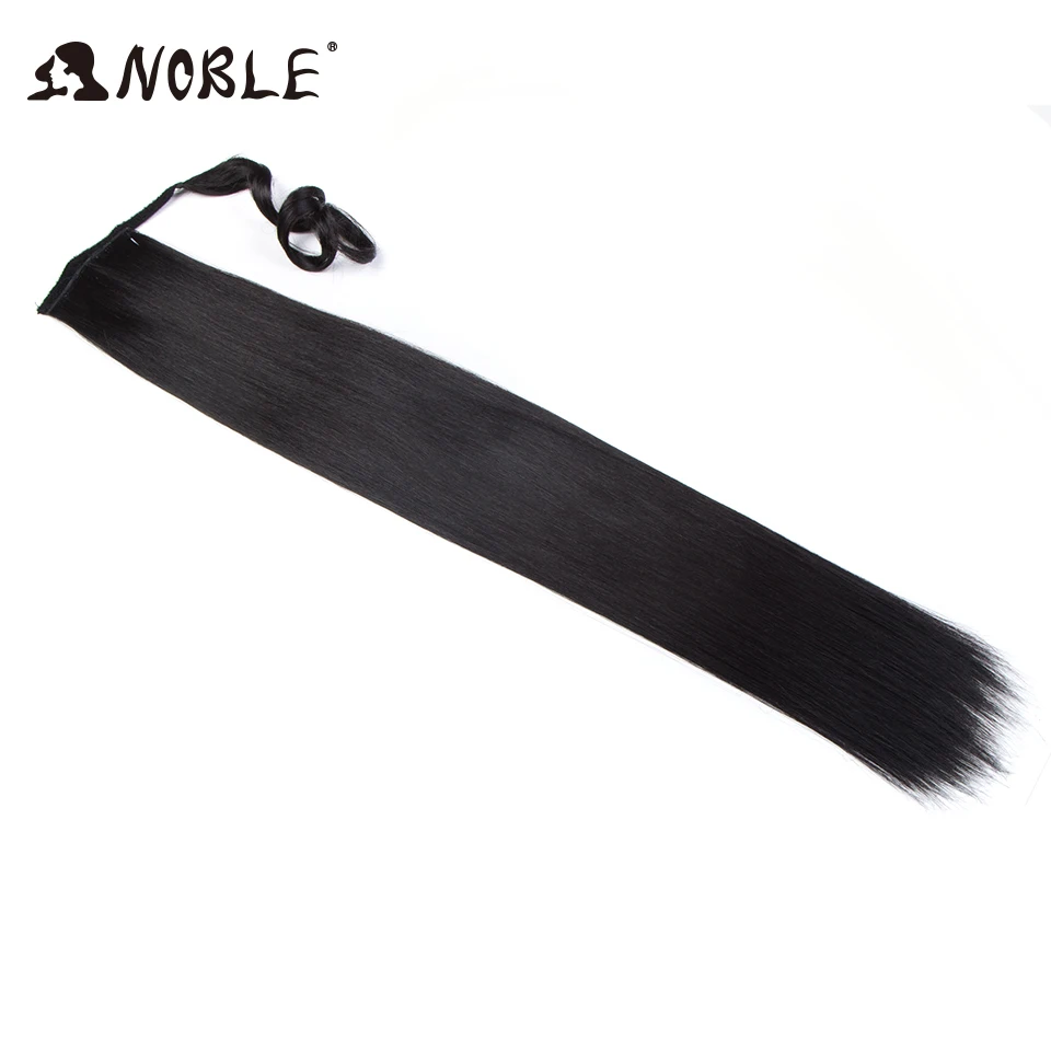 Hair Extensions 32 Inch Wrap Around Clip In Ponytail Heat Resistant Synthetic Pony Tail Fake Hair