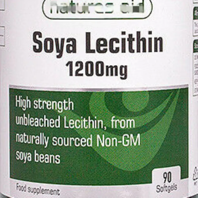 

Soya Lecithin 1200mg 90 Softgels - Natures Aid FREE