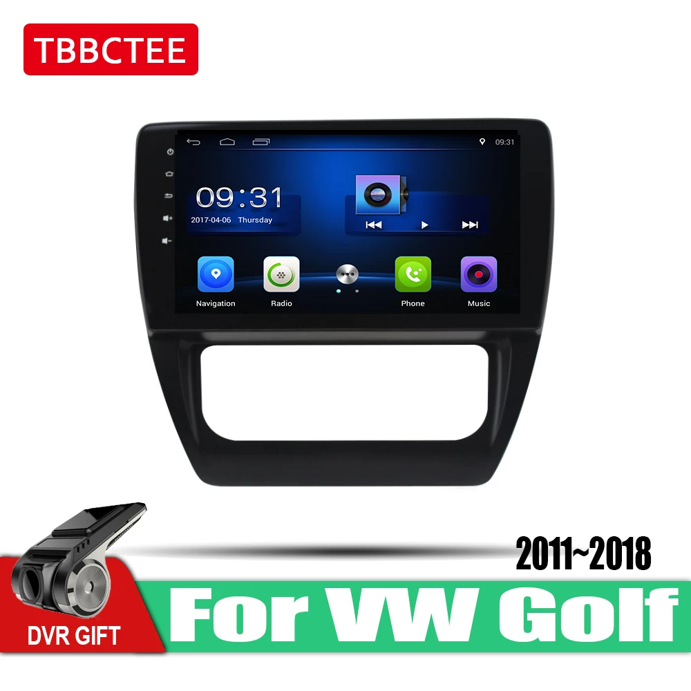 TBBCTEE Android автомобильный 2 din Мультимедиа GPS навигация для Volkswagen VW Golf Wagon 2011 ~ 2018 vedio