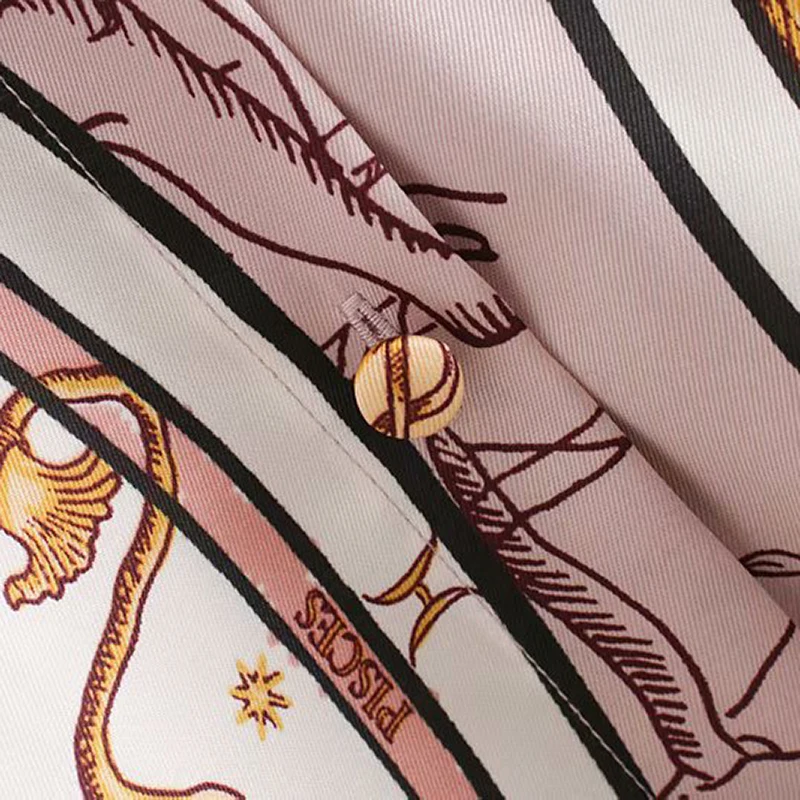 Женское винтажное стильное длинное платье с принтом, элегантное плиссированное платье с галстуком-бабочкой и длинным рукавом, шикарное Повседневное платье-туника на пуговицах
