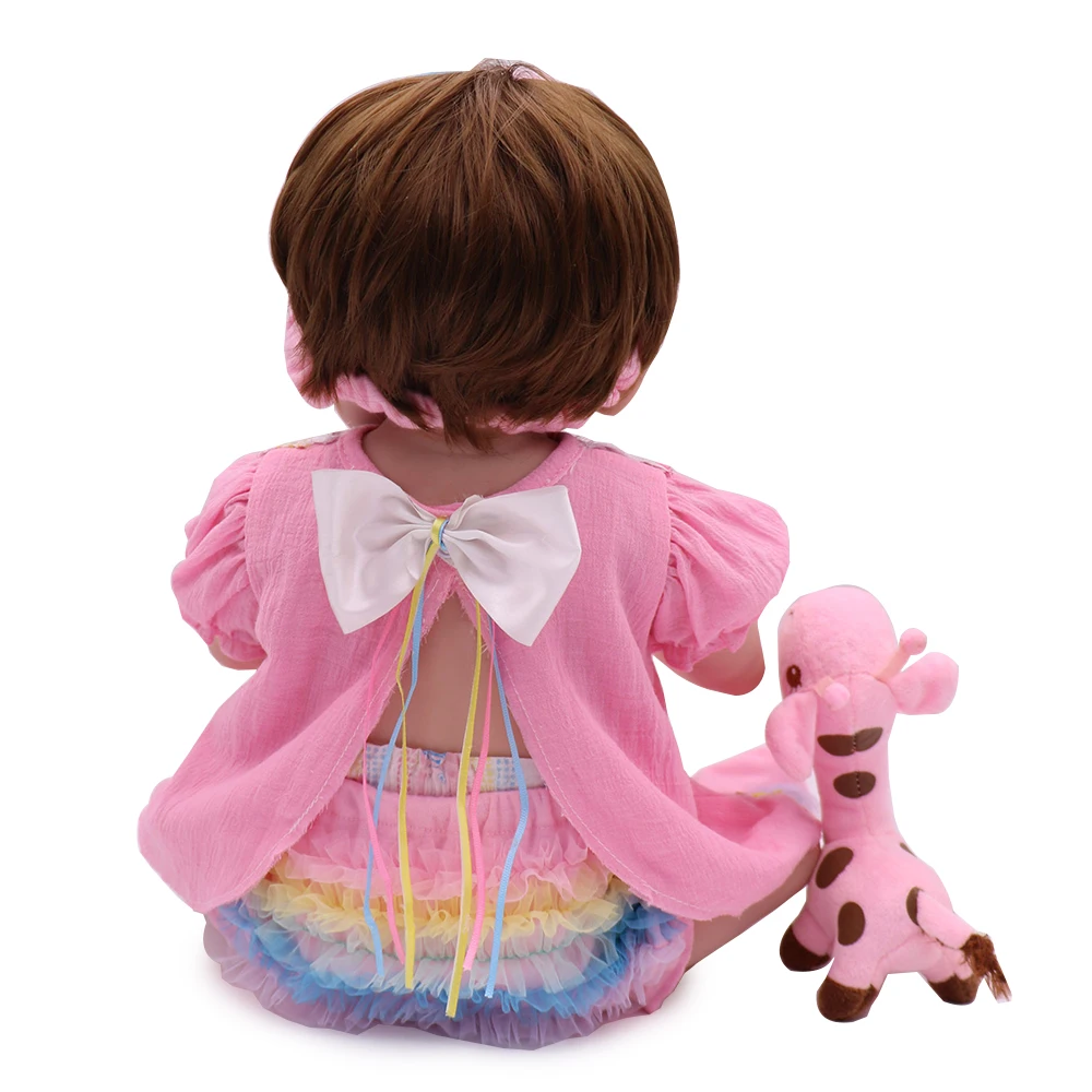 Полное Силиконовое боди Reborn Baby Dolls 22 дюймов 55 см дети Menina малыш живой Bebe Boneca реалистичные игрушки для девочек Подарки на день рождения