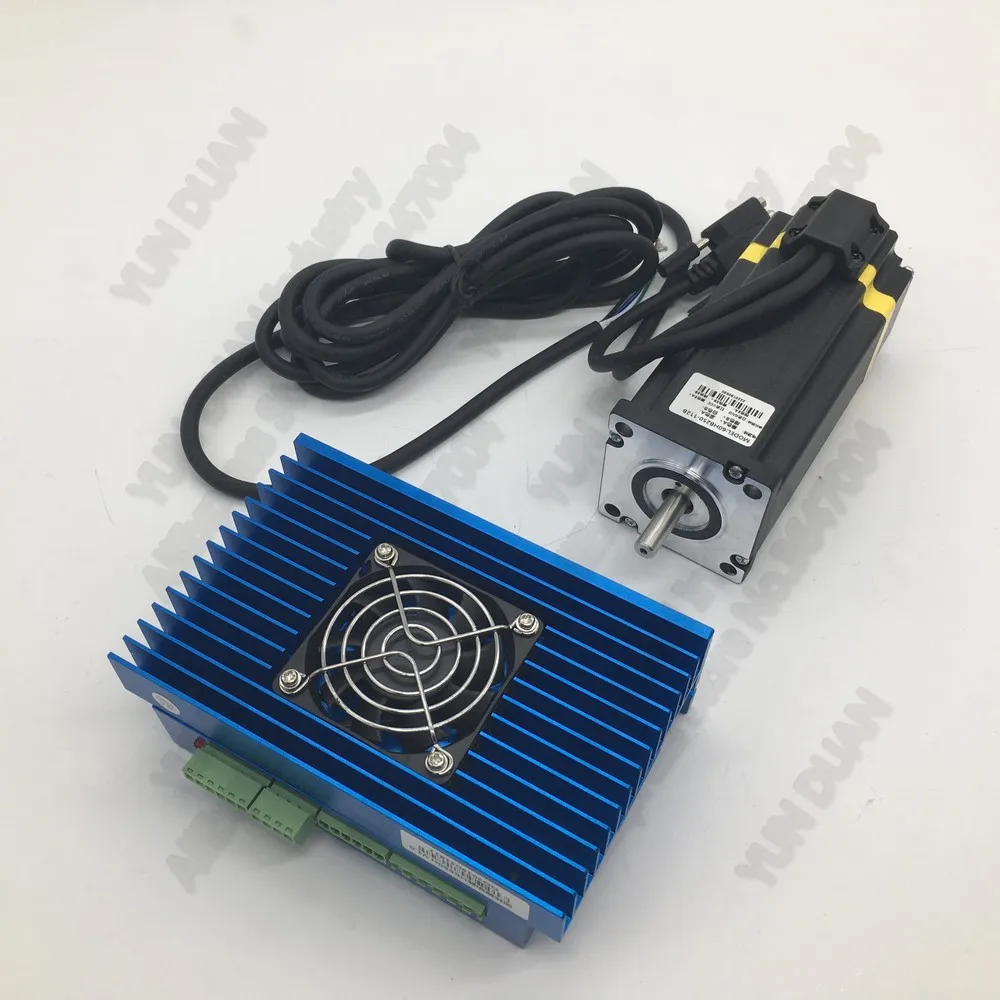 Nema24 3.5Nm 500Oz-in 60 мм 60 AC DC DSP Hybird кодер шаговый двигатель с замкнутой обратной связью мотор драйвер с охлаждающим вентилятором наборы сервомотор для ЧПУ