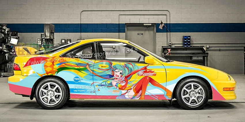 Японское аниме Itasha GOODSMILE гоночный Мику автомобиль стикер мультфильм авто дверь дрейф гонки наклейка ралли Ralliart наклейка s на автомобиль
